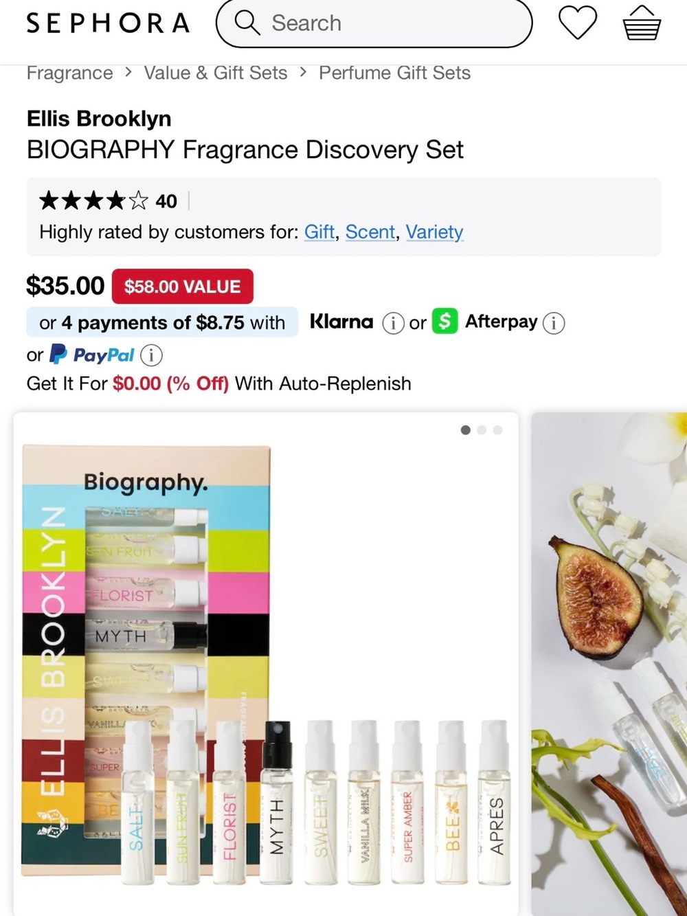 Biography Fragrance Sample Set - Multi-Color Vials - Picture 2 of 3